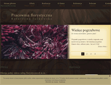 Tablet Screenshot of pracownia-florystyczna.pl